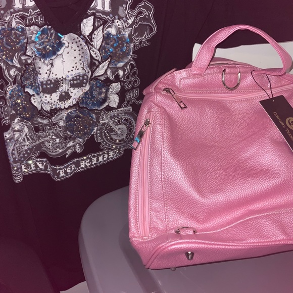 Biker Jacket Handbag CC NWT - Picture 4 of 5